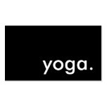 yoga. (colour customizable) business card template