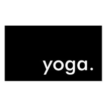 yoga. (couleur personnalisable) cartes de visite personnelles