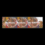 Yoga Darshan: Meditate, Radiate, Be Happy bumper stickers