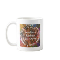 Yoga Darshan: Meditate, Radiate, Be Happy Mugs