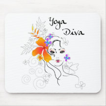 Yoga Diva Gift Mousepads