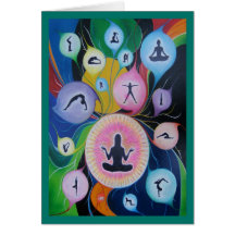 yoga dreaming greeting cards