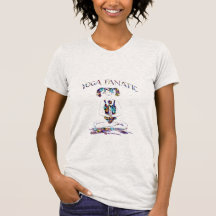 Yoga Fanatic/Yoga Art-with Zen Saying T Shirt
