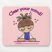 Yoga Girl-Clear Your Mind Mousepads