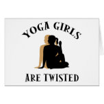 Yoga GIrls Are Twisted  Gift Greeting Card