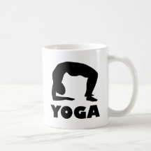 Yoga icon coffee mugs