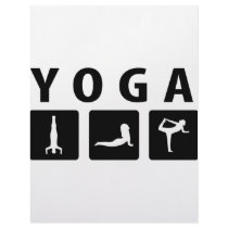 yoga icon letterhead template