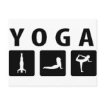 yoga icon postcards