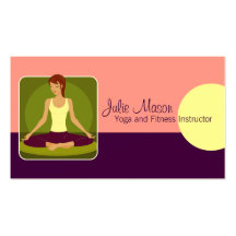 Yoga Instructor Business Cards