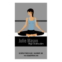 Yoga Instructor Business Cards