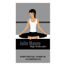 Yoga Instructor Business Cards