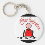 Yoga Instructor---Lotus Postion Stick Figure Keychains