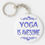 Yoga is Awesome Keychain