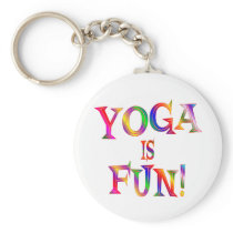 Yoga is Fun Keychain