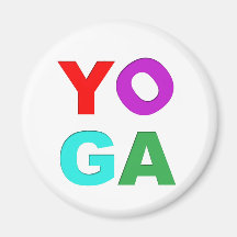 Yoga letters magnets