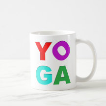 Yoga letters mug