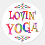 Yoga Lover Round Sticker