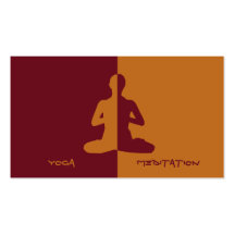 Yoga & meditation business card templates