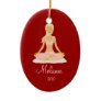 YOGA MEDITATION Personalized Christmas Ornament