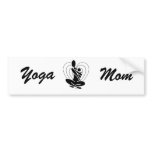 Yoga Mom bumper sticker bumper stickers