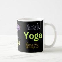 Yoga, Namaste Coffee Mugs