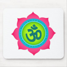 Yoga OM de fleur de Namaste Lotus Tapis De Souris