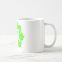Yoga Om in Lotus green Coffee Mug