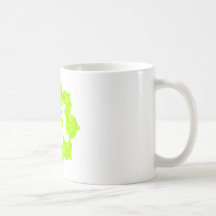 Yoga Om in Lotus green yellow Mugs