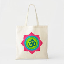 Yoga Om Namaste Lotus Organic Tote Bag bags