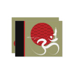 Yoga Om Red Sun Thank You Custom Postcard