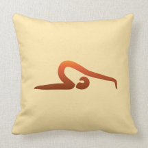 Yoga Poses/Asanas VIII Throw Pillow