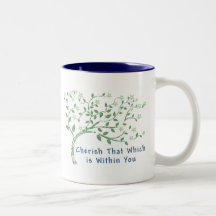 Yoga Quote: Cherish That Which is Within You Coffee Mug