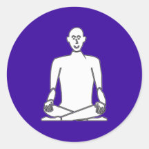 Yoga Runder Sticker