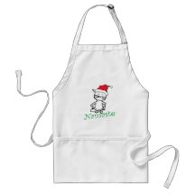 Yoga Santa Cat Gifts Aprons