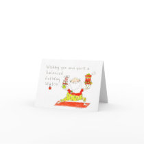 Yoga Santa Holiday Card