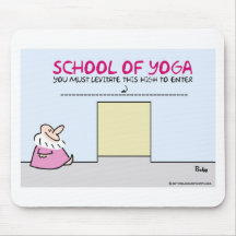 yoga school levitate high must enter mouse pad
