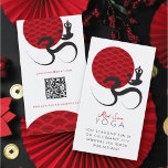 Yoga Silhouette Red Sun Om Ohm Zen Business Card