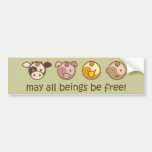 Yoga Speak Baby : May All Beings Be Free Bumper Sticker