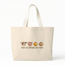 Yoga Speak Baby : May All Beings Be Free Tote Canvas Bag