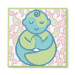 Yoga Speak Baby : Paisley Yoga Baby magnets