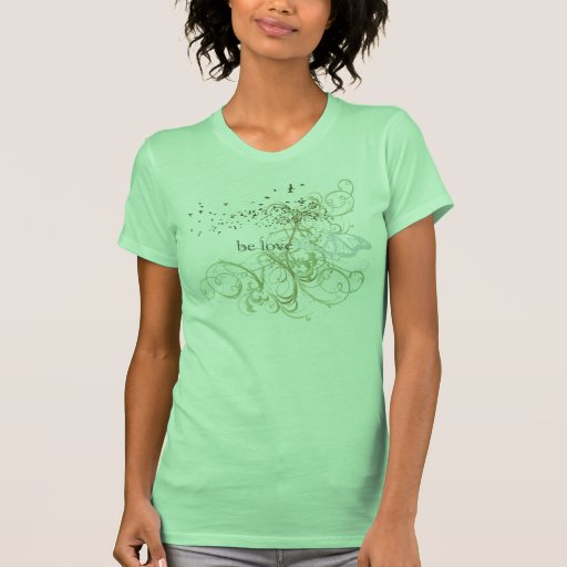 Yoga Speak : "Be Love: Green Chakra T Shirts