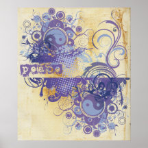 Yoga Speak : Purple Peace Chakra Posters