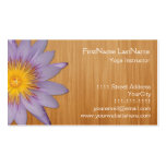 Yoga Studio Purple Flower Business Card