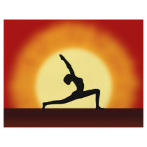 Yoga Sunrise Silhouette Flyers