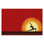 Yoga Sunrise Silhouette Flyers