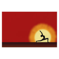 Yoga Sunrise Silhouette Flyers