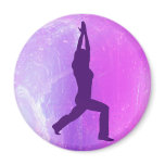 Yoga Warrior Pose Giftware Magnets
