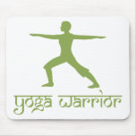 Yoga Warrior Pose Mouse Pad