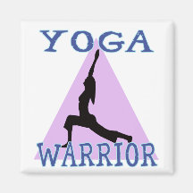 Yoga Warrior Refrigerator Magnets