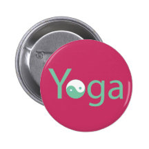 Yoga with Yin Yang Button